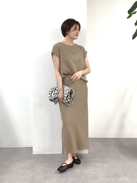 「RIVE DROITE（リヴドロワ）のアイテム」を使った、shihoさん（レディース・165cm）の春コーディネート