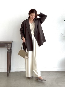 「冬の注目アウター」｜shihoさん（レディース・165cm）の秋コーディネート