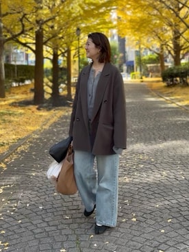 「おでかけコーデ」｜shihoさん（レディース・165cm）の冬コーディネート