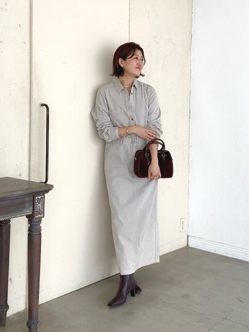 MONN×Yoshiiiiii】デニムシャツワンピース（シャツワンピース）｜RIVE
