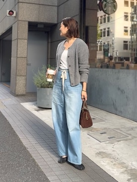 「アイテム（デニムパンツ）」を使った、shihoさん（レディース・165cm・30代）の秋コーディネート