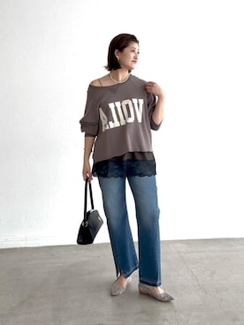 「アイテム（ハンドバッグ）」を使った、shihoさん（レディース・165cm）の秋コーディネート