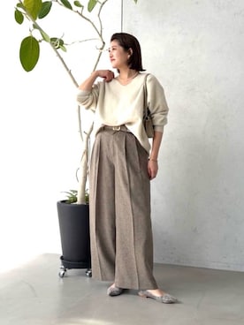 「アイテム（パンプス）」を使った、shihoさん（レディース・165cm）の秋コーディネート