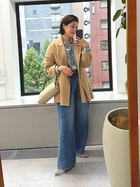 「アイテム（その他アウター）」を使った、shihoさん（レディース・165cm・30代）の秋コーディネート