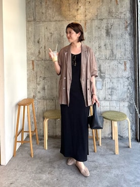 「アイテム（ワンピース）」を使った、shihoさん（レディース・165cm）の夏コーディネート