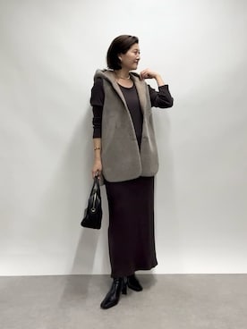 「アイテム（その他アウター）」を使った、shihoさん（レディース・165cm）の秋コーディネート