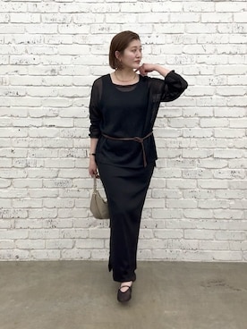 「シアーニット」｜shihoさん（レディース・165cm）の春コーディネート