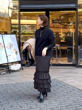 「アイテム（アクセサリー）」を使った、shihoさん（レディース・165cm・30代）の冬コーディネート