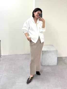 「アイテム（パーカー）」を使った、shihoさん（レディース・165cm・30代）の冬コーディネート