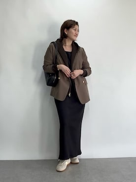 「アイテム（パーカー）」を使った、shihoさん（レディース・165cm）の夏コーディネート