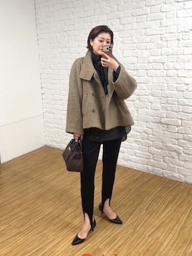 「アイテム（その他アウター）」を使った、shihoさん（レディース・165cm）の秋コーディネート