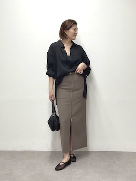 「RIVE DROITE（リヴドロワ）のアイテム」を使った、shihoさん（レディース・165cm）の春コーディネート