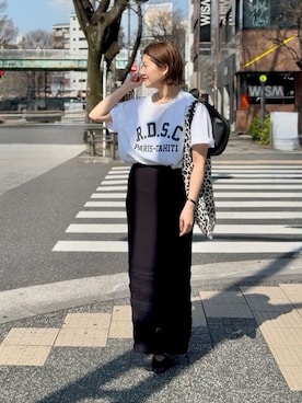 「RIVE DROITE（リヴドロワ）のアイテム」を使った、shihoさん（レディース・165cm）の春コーディネート