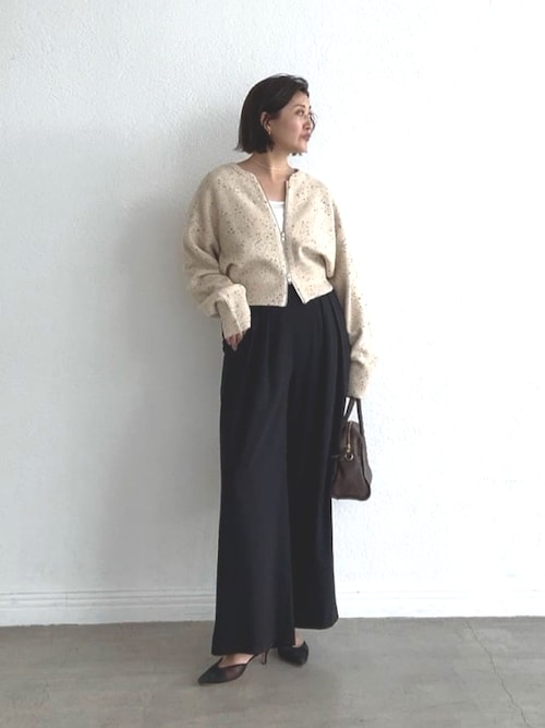 RIVE DROITE ベージュ ニットカーディガン RIVE DROITE 「RIVE DROITE」 ニットカーディガン FREE ベージュ