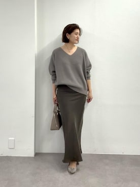 「アイテム（チョーカー）」を使った、shihoさん（レディース・165cm）の冬コーディネート