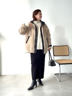 「アイテム（その他アウター）」を使った、shihoさん（レディース・165cm）の秋コーディネート
