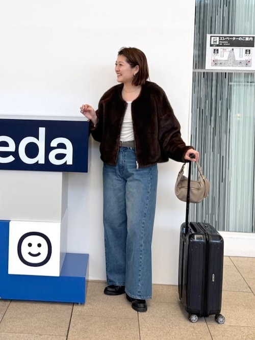 【シーズンムード高まる】ミンクライクショートコート