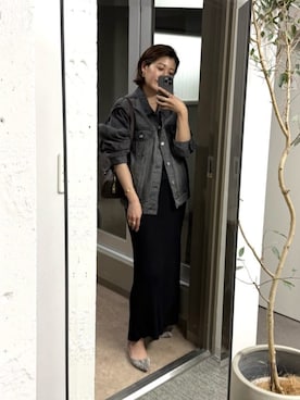 「アイテム（パンプス、グレー系）」を使った、shihoさん（レディース・165cm）の夏コーディネート