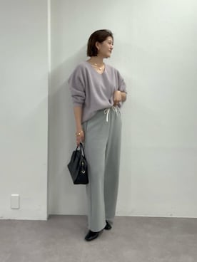 「アイテム（スウェットパンツ）」を使った、shihoさん（レディース・165cm・30代）の冬コーディネート