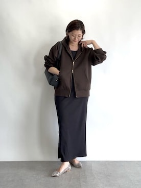 「アイテム（パーカー）」を使った、shihoさん（レディース・165cm・30代）の夏コーディネート