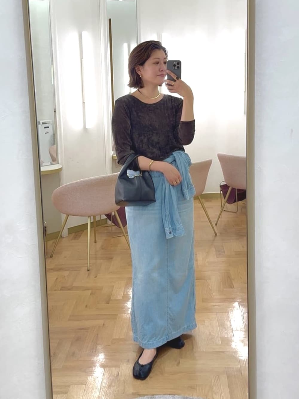 試着のみ リヴドロワ MONN×Yoshiiiiiiデニムシャツワンピース 40 試着のみ リヴドロワ MONN×Yoshiiiiiiデニムシャツワンピース 40