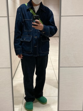 「O（オー）のアイテム（パンツ）」を使った、Riseさん（メンズ・165cm）の秋コーディネート