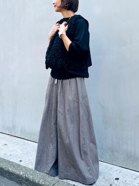 「アイテム（ブレスレット）」を使った、san🦔さん（レディース・158cm）の冬コーディネート