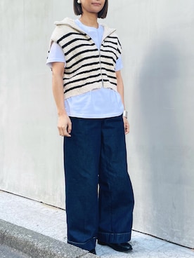 「WEEJUNS（ウィージャンズ）のアイテム」を使った、san🦔さん（レディース・158cm）の春コーディネート