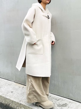 「アイテム（ダッフルコート）」を使った、san🦔さん（レディース・158cm）の冬コーディネート