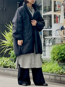 「モンスターパーカー」｜「アイテム（ワンピース/ドレス）」を使った、san🦔さん（レディース・158cm）の秋コーディネート