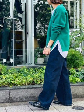 「WEEJUNS（ウィージャンズ）のアイテム」を使った、san🦔さん（レディース・158cm）の秋コーディネート