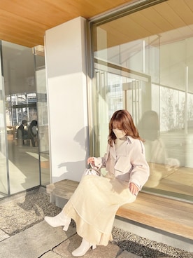 「アイテム（トレンチコート）」を使った、✿ r i k o  ✿さん（レディース・163cm・20代）の春コーディネート