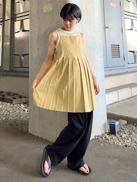 「アイテム（ワンピース）」を使った、Yuuri さん（レディース・157cm）の夏コーディネート