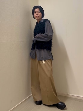 「重ね着」｜Yuuri さん（レディース・157cm）の秋コーディネート