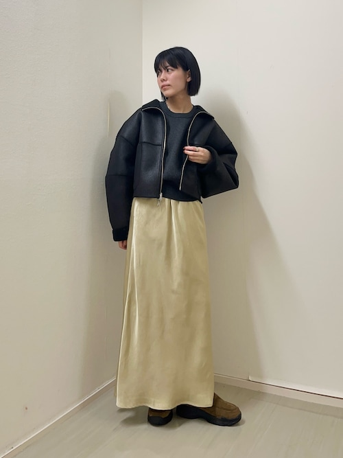 セール】クラッシュサテンナロースカート（スカート）｜KBF