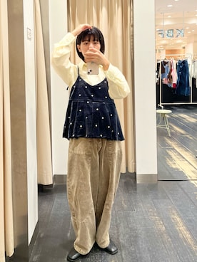「アイテム（キャミソール）」を使った、Yuuri さん（レディース・157cm）の秋コーディネート