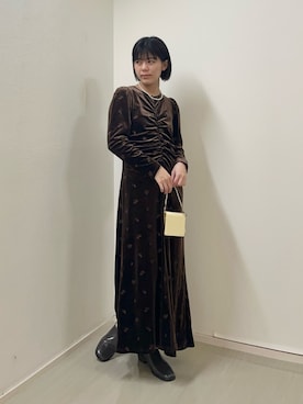 「アイテム（ワンピース/ドレス）」を使った、Yuuri さん（レディース・157cm）の冬コーディネート