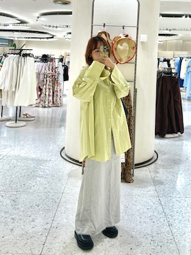 「Ungrid（アングリッド）のアイテム（シャツ/ブラウス）」を使った、hellojcjcさん（レディース・158cm）の春コーディネート