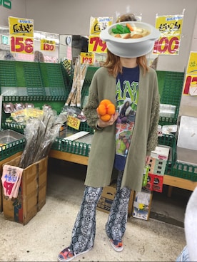 「アイテム（チャーム）」を使った、れいあさん（レディース・163cm）の秋コーディネート