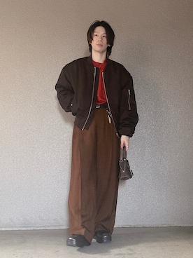 「entire studios（エンタイアスタジオ）のアイテム」を使った、ヒロさん（メンズ・172cm）の冬コーディネート