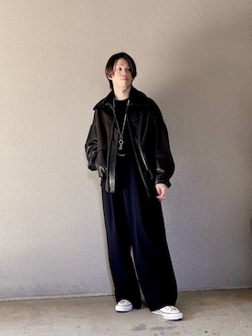 「LOEFF（ロエフ）のアイテム」を使った、ヒロさん（メンズ・172cm）の秋コーディネート