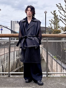 「VEIN （ヴェイン）のアイテム」を使った、ヒロさん（メンズ・172cm）の春コーディネート