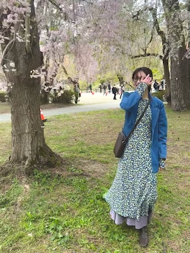 「Mila Owen」｜「アイテム（デニムジャケット）」を使った、pensmyさん（レディース・165cm）の春コーディネート