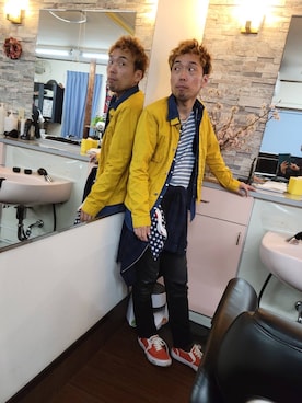 「The Letters（ザレターズ）のアイテム」を使った、かみゆうひらのさん（メンズ・170cm）の春コーディネート