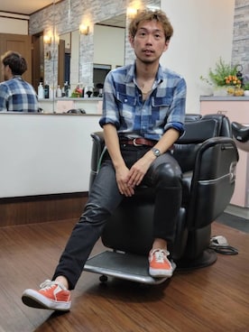 「The Letters（ザレターズ）のアイテム」を使った、かみゆうひらのさん（メンズ・170cm）の春コーディネート