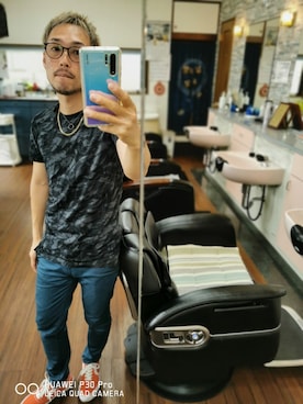 「HUMIS（ヒューミス）のアイテム」を使った、かみゆうひらのさん（メンズ・170cm）の夏コーディネート