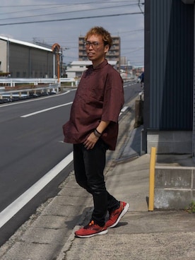 「The Letters（ザレターズ）のアイテム」を使った、かみゆうひらのさん（メンズ・170cm）の春コーディネート