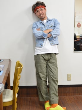 かみゆうひらのさん（メンズ・170cm）の夏コーディネート