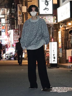 「08sircus（ゼロエイトサーカス）のアイテム」を使った、Ayumiさん（メンズ・178cm）の冬コーディネート