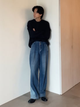 「ニットコーデ」｜Ayumiさん（メンズ・178cm）の秋コーディネート